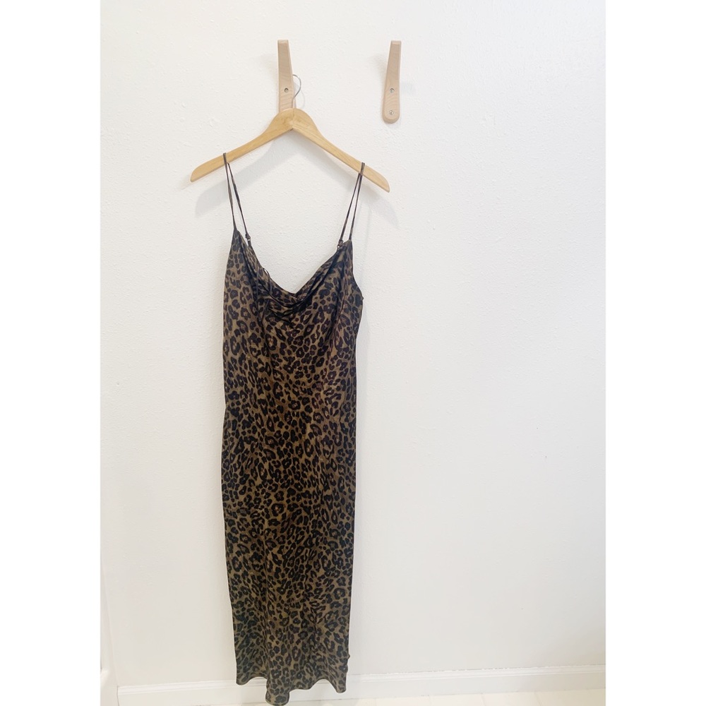 Zara Leopard Slip Dress